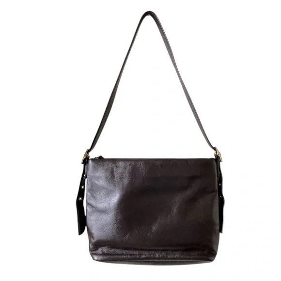 Etienne Aigner Vintage Genuine Cowhide Brown Leather Crossbody Handbag OS - Picture 2 of 11